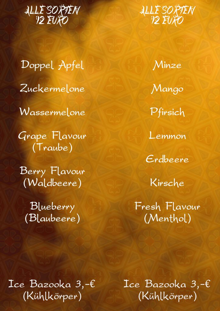 Break Shisha Karte 2 arabic